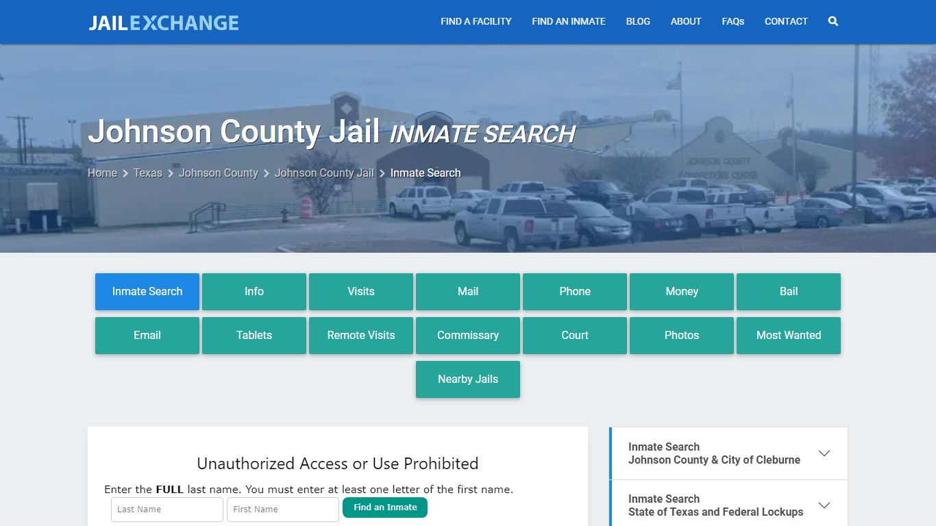 Inmate Search: Roster & Mugshots - Johnson County Jail, TX - Jail Exchange